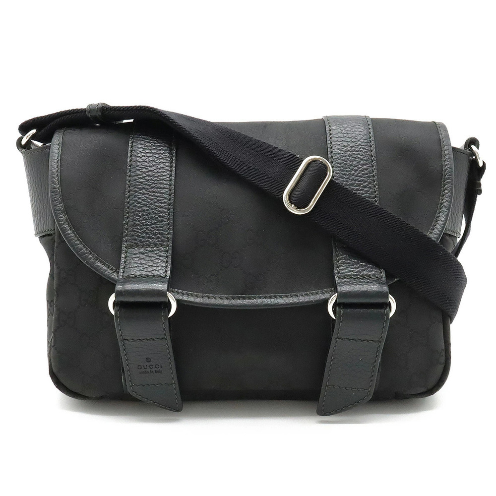 Gucci GG Messenger Crossbody Leather Black